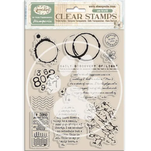 Stamperia Clear Stamps - Secret Diary