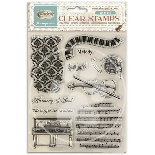 Stamperia Clear Stamps - Symphony by Sara Alcobendas