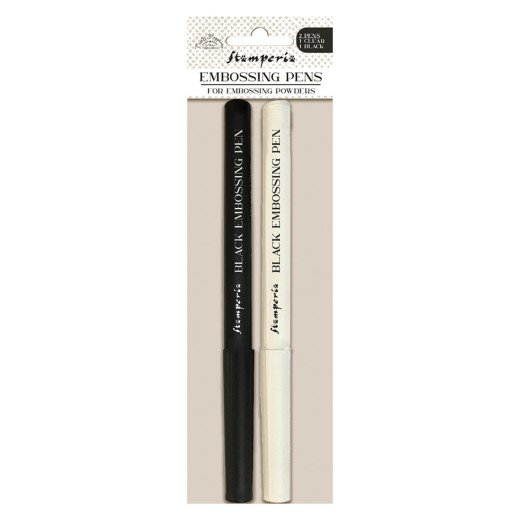 Stamperia - Embossing Pens - Clear & Black