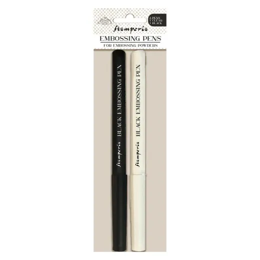 Stamperia - Embossing Pens - Clear & Black