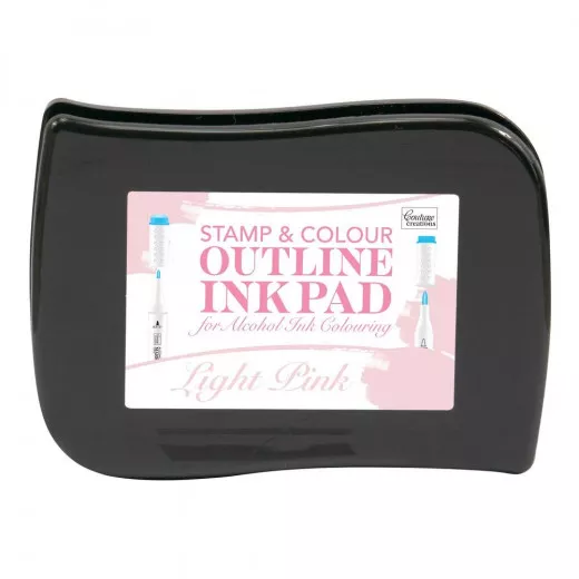 Stamp and Colour Outline Ink Pad - Light Pink