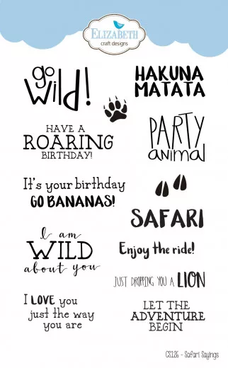 Clear Stamps - Safari Sayings