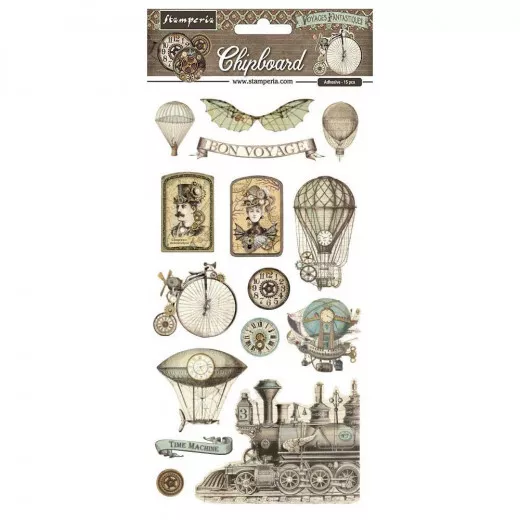 Stamperia Chipboard - Voyages Fantastiques