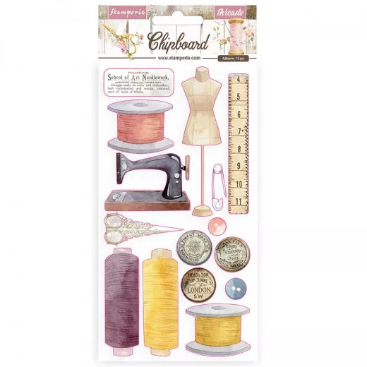 Stamperia Chipboard - Threads