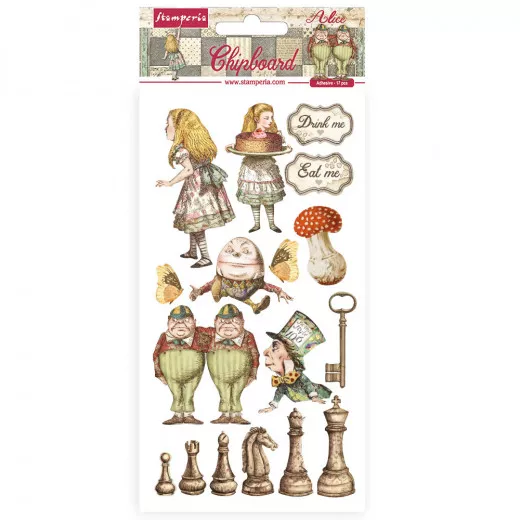 Stamperia Chipboard - Alice through the looking glass