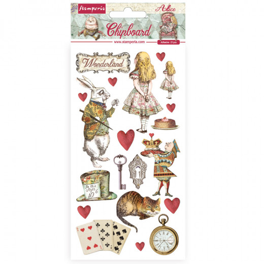 Stamperia Chipboard - Alice in Wonderland