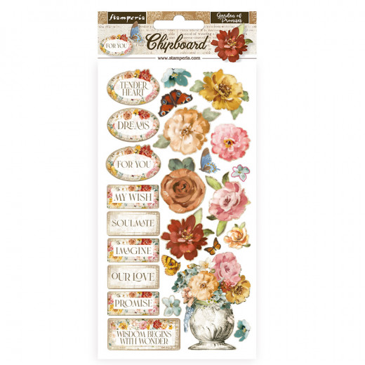 Stamperia Chipboard - Garden of Promises