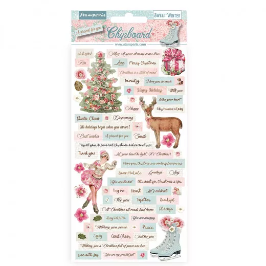 Stamperia Chipboard - Sweet winter