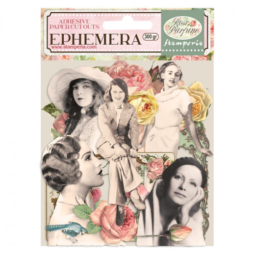 Stamperia Ephemera  - Rose Parfum Frames and Ladies