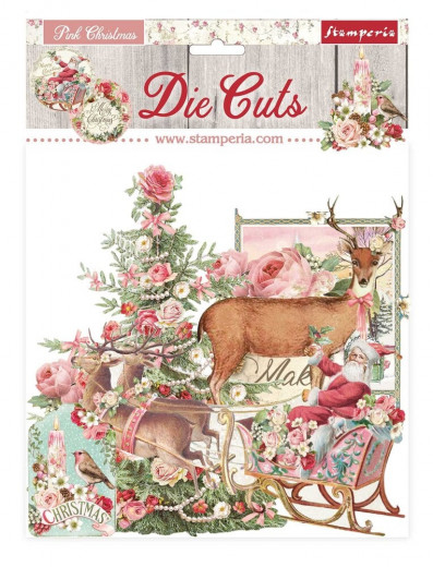 Stamperia Die-Cuts - Pink Christmas