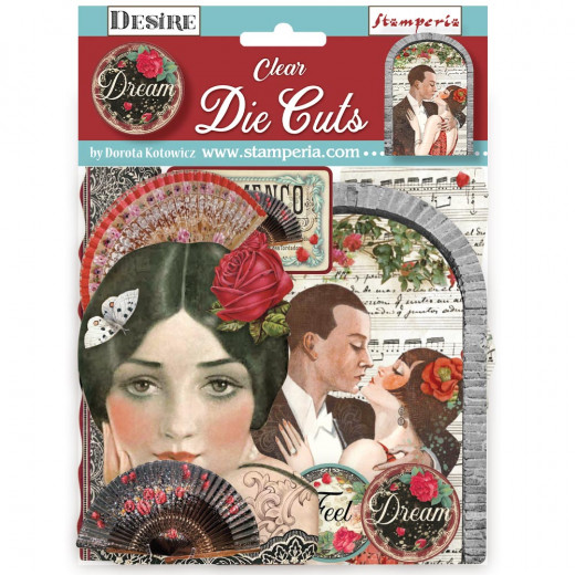 Stamperia Clear Die Cuts - Desire