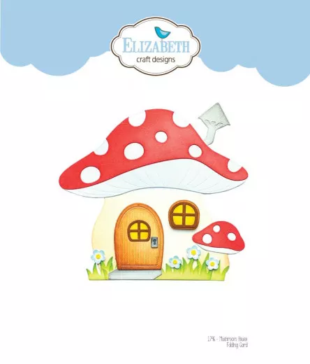 Metal Cutting Die - Mushroom House Folding Card