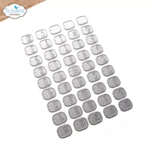 Metal Cutting Die - Alphabet Tabs