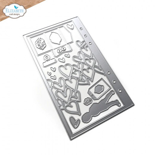 Metal Cutting Die - Planner Essentials 57 - Heart Overlay