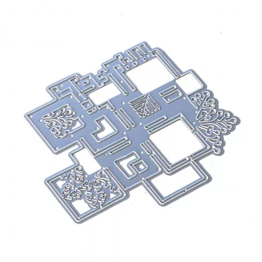 Metal Cutting Die - Cubic Background