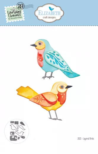 Metal Cutting Die - Layered Birds