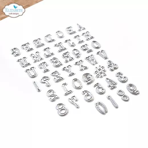 Metal Cutting Die - Alphabet, numbers and more