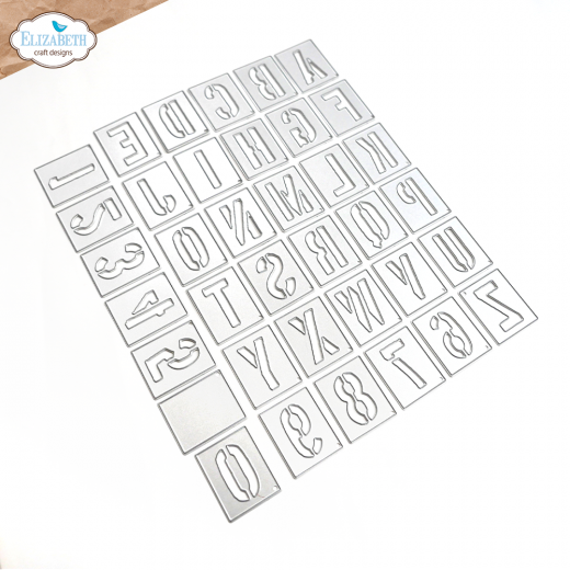 Metal Cutting Die - Stencil Alphabet