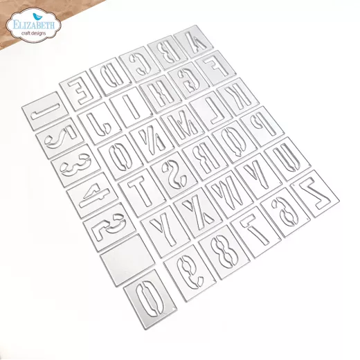 Metal Cutting Die - Stencil Alphabet