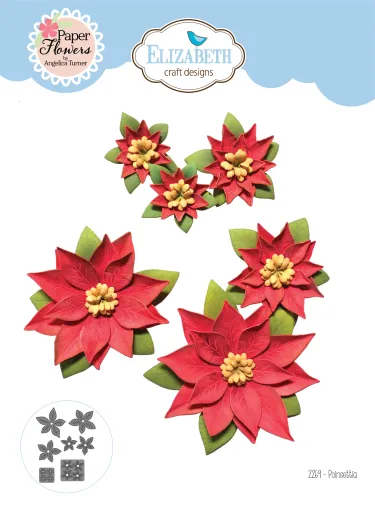 Metal Cutting Die - Festive Holly - Poinsettia