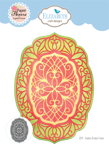 Metal Cutting Die - Festive Holly - Festive Ornate Frame