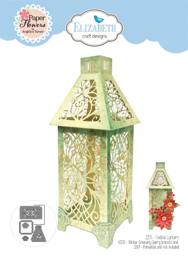 Metal Cutting Die - Festive Holly - Festive Lantern
