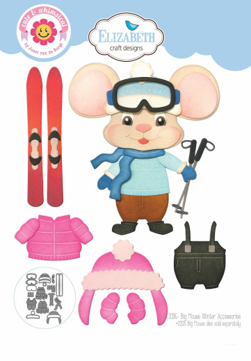 Metal Cutting Die - Living it Up - Big Mouse Winter Accessories