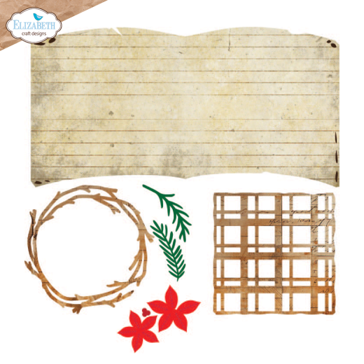 Metal Cutting Die - Golden Season - Book of Christmas Square