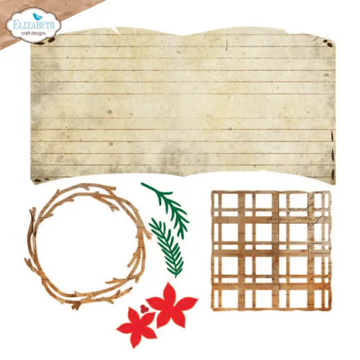 Metal Cutting Die - Golden Season - Book of Christmas Square