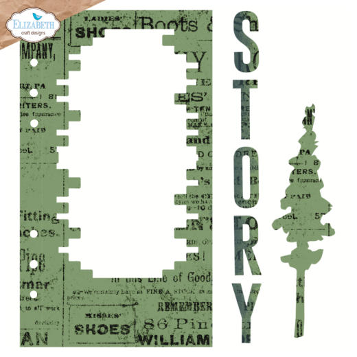 Metal Cutting Die - Winter Wanderlust - Brick Frame