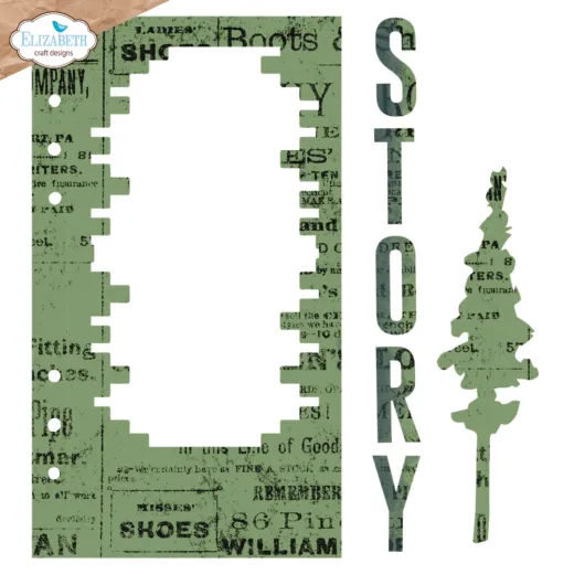 Metal Cutting Die - Winter Wanderlust - Brick Frame