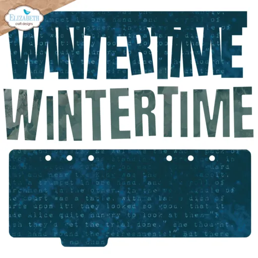 Metal Cutting Die - Winter Wanderlust - Wintertime wordstrip