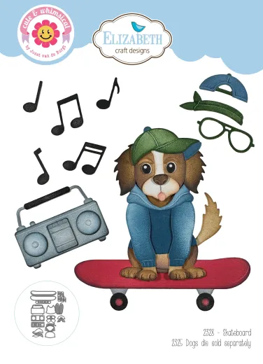 Metal Cutting Die - Dog Days - Skateboard