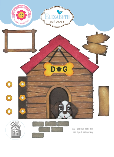 Metal Cutting Die - Dog Days - Dog House build a book