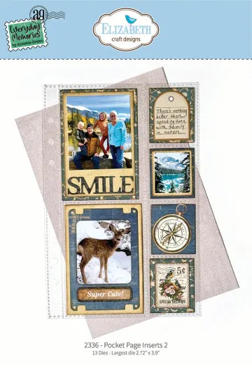 Metal Cutting Die - Delightful Discovery - Pocket Page Inserts 2