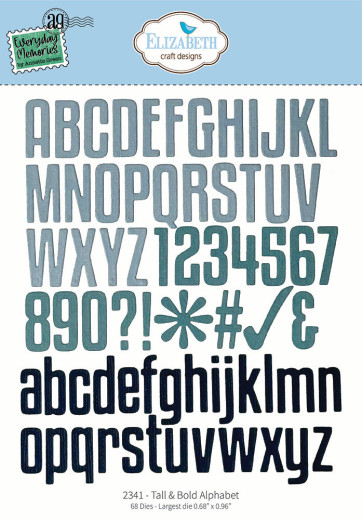 Metal Cutting Die - Delightful Discovery - Tall & Bold Alphabet