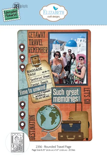 Metal Cutting Die - Rest & Relaxation - Rounded Travel Page