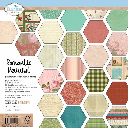 Elizabeth Crafts Design - 12x12 Paper Pack - Romantic Revival