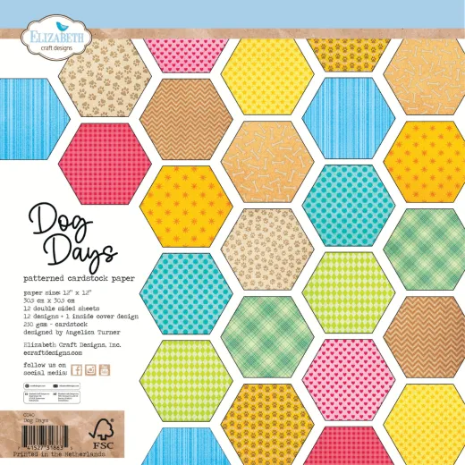 Elizabeth Crafts Design - 12x12 Paper Pack - Dog Days