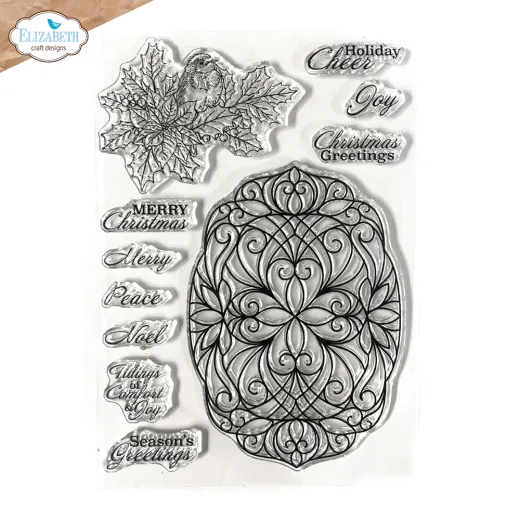 Clear Stamps - Festive Holly Sentiments