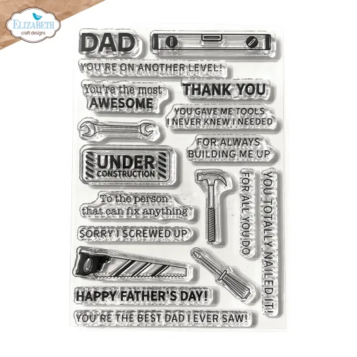 Clear Stamps - Living it Up - Best Dad Sentiments