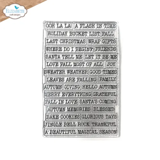 Clear Stamps - Golden Season - Journal phrases 6