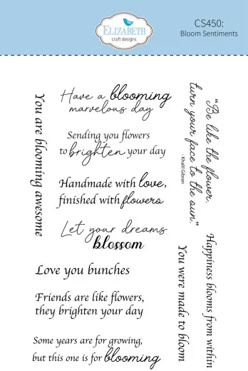 Clear Stamps - Beautiful Blooms - Bloom Sentiments