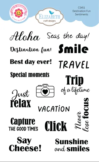 Clear Stamps - Destination Fun - Sentiments