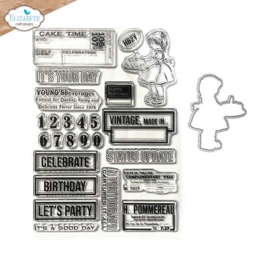 Cutting Dies & Clear Stamps - Botanical Blends - Celebrations 2
