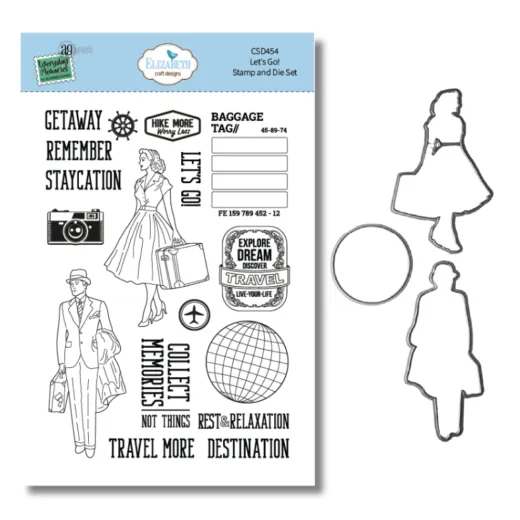 Cutting Dies & Clear Stamps - Rest & Relaxation - Let's Go!