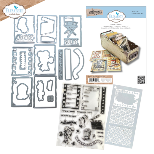 Cutting Dies & Clear Stamps -Movie night - ATC Special