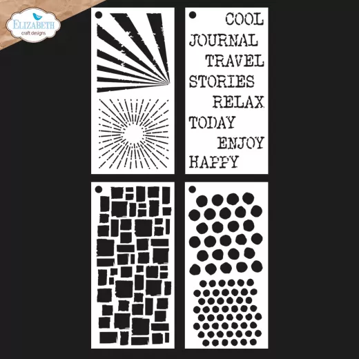 Pattern Stencil Pack - Remember Moments - Journal Stencils 4