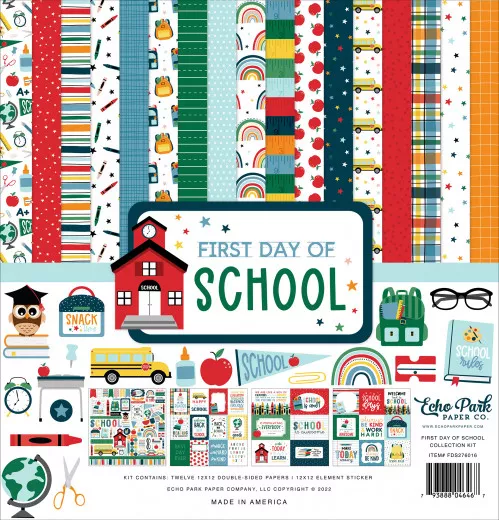 First Day Of School 12x12 Collection Kit