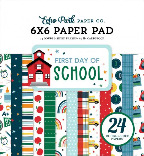 First Day Of School 6x6 Paper Pad